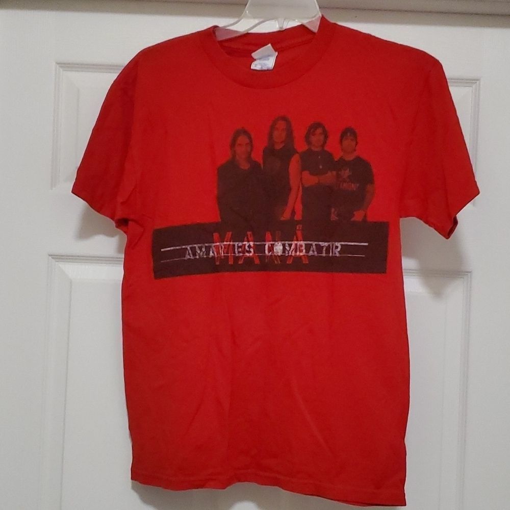 MANA Amar Es Combatir red band shirt mens M